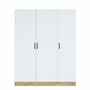 Hanah Home Armario BA105 - 2412 Nogal y Blanco